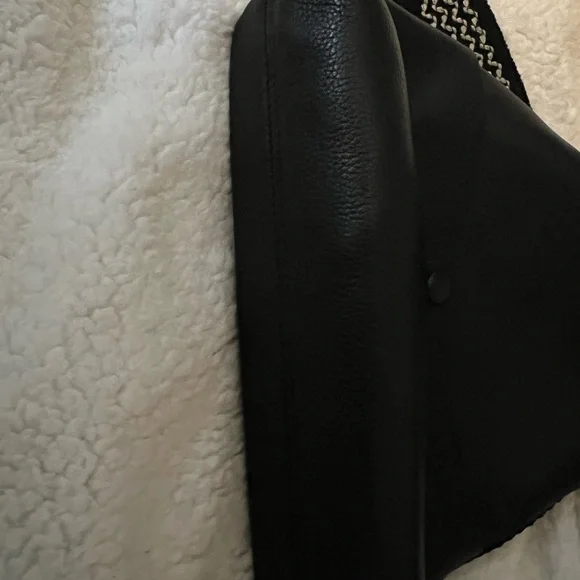 Callista black leather bag with matching pouch - Picture 9 of 14